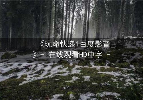 《玩命快递1百度影音》- 在线观看HD中字 - 当快递员遇上致命交易