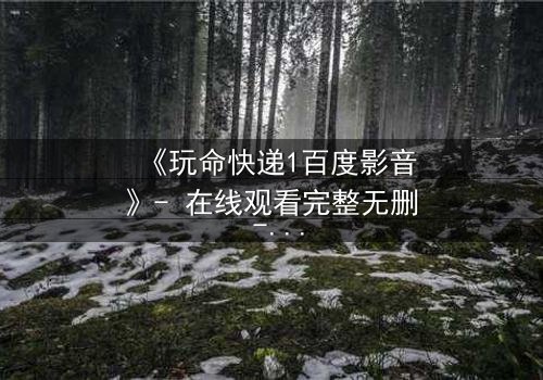 《玩命快递1百度影音》- 在线观看完整无删 - 一场生死时速的致命交易